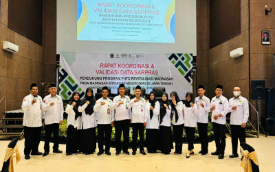 KEPALA DAN OPERATOR MIN 6 MAGELANG IKUTI RAPAT KOORDINASI DAN VALIDASI DATA SARPRAS PENDUKUNG PROGRAM PHTC REVITALISASI MADRASAH
